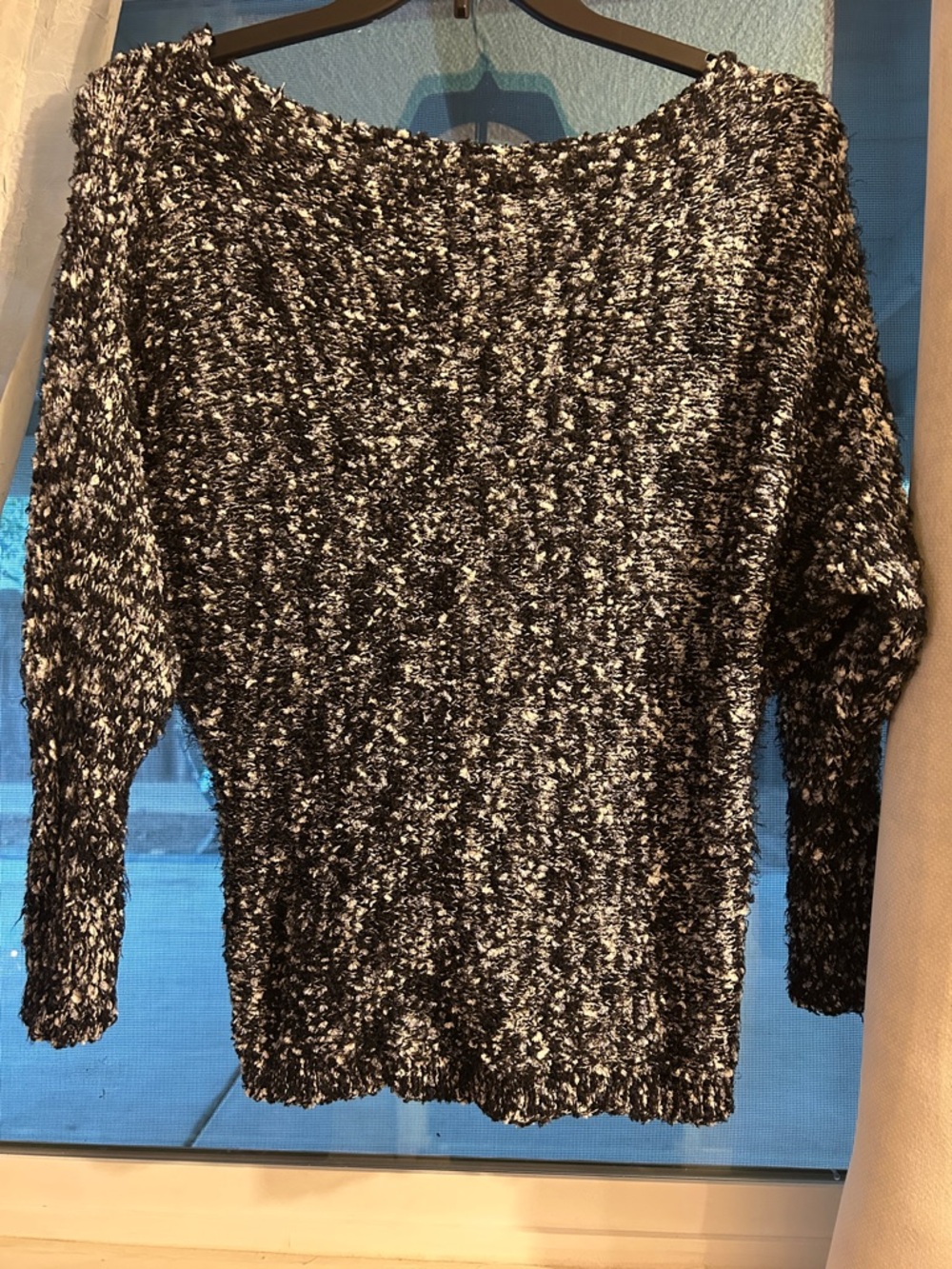 Maurices Black and White Marled Knit Sweater - Picture 1 of 2